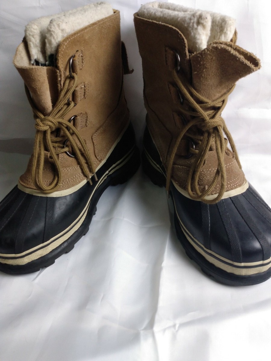 Outbrook Duck Boots Size 8 Leather and Rubber Griz 3 