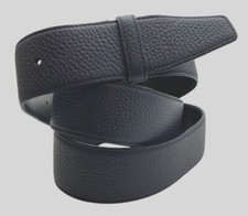 Bally Men's Blue Black Reversible Leather Belt Strap Size 48 in/120 cm