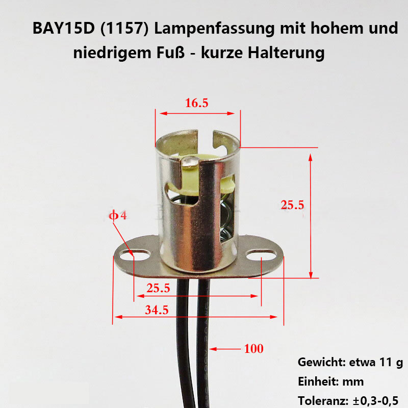 10x T10 Lampenfassungen Auto - Vorverdrahtet Für LED Birnen 12V/24V