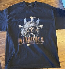 METALLICA VINTAGE CONCERT T-SHIRT DENVER SUMMER SANITARIUM 2003 XL BLACK