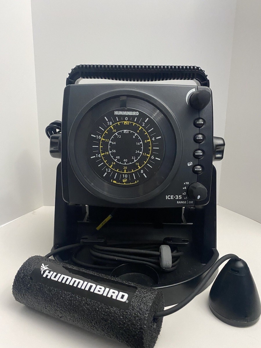 HUMBOARDS FISH　中古品 Humminbird ICE 35 Fish Finder with soft case and Cabelas battery