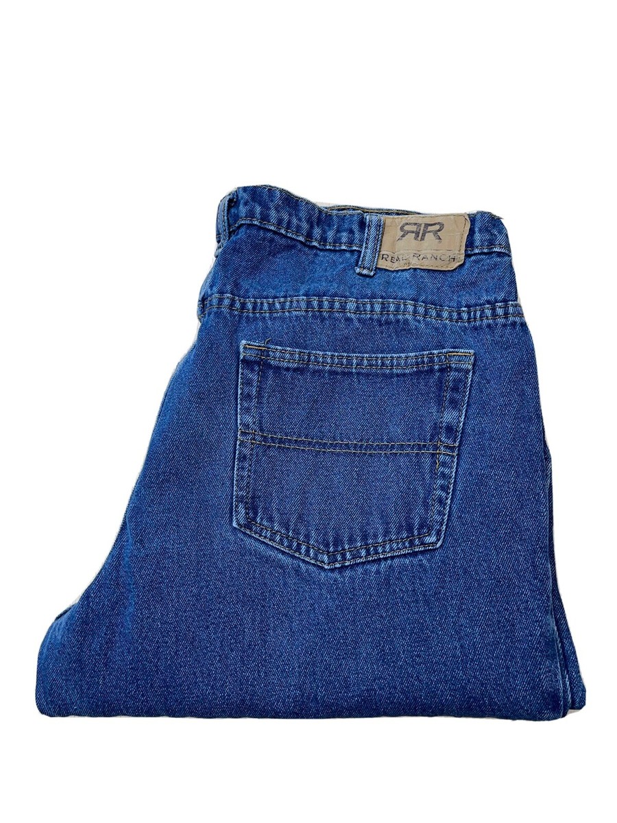 Real Ranch Mens Regular Fit Size 40x30 Approx 38x28 Straight Leg