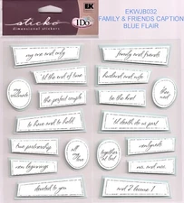 Jolee's Boutique FAMILY FRIENDS CAPTION FLAIR 3D sticker 66449 Fast FREE Ship!