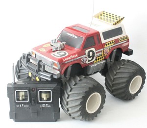 big red rc truck