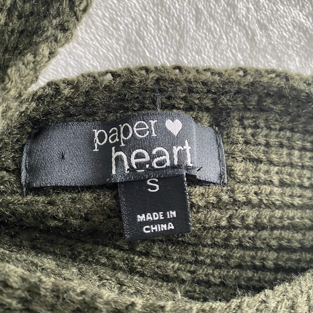 Paper heart best sale sweater