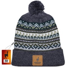 HANDMADE ANDEAN ALPACA GRAY HAT BEANIE
