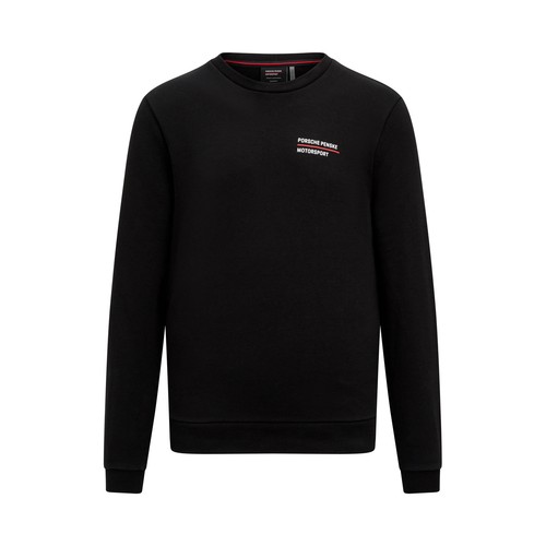 Porsche Motorsport Crew Sweatshirt Black - Picture 1 of 2