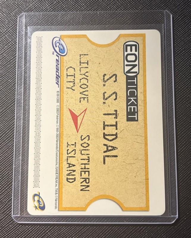 AUTHENTIC Pokemon Eon Ticket e-Reader Card  Ruby/Sapphire Gameboy Advance GBA