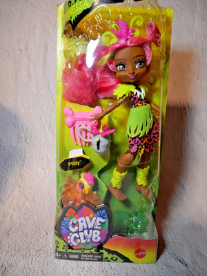 Cave Club Fernessa Prehistoric Fashion Doll W Dinosaur Pet Mattel (A11)