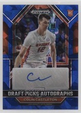 2023 Panini Prizm Draft Picks Blue Ice 64/75 Colin Castleton #DPA-CLC Auto 0rd2