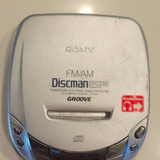 Sony Discman ESP2 D-F411 Portable CD Player AM/FM Radio Shock Protection Silver