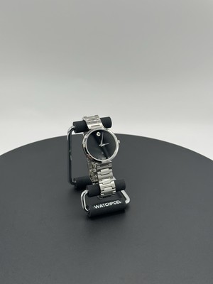 Movado Museum Classic Automatic Black Dial Stainless Steel Women's Watch 0607678