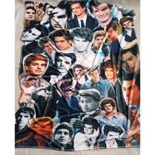 Andrew Garfield Collage Fleece Blanket Throw