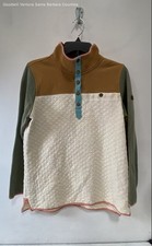 L.L.Bean Women's Quilted Mockneck Colorblock Tunic Sweatshirt Size M