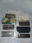 Vintage M Hohner Harmonicas Harp Lot of 5 Echo  Chromonica Germany A/D  G/C  C — photo 1