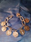 Ancient Roman Danari Silver Coins of Emperors. Ventage Sterling Bracelet. — photo 2