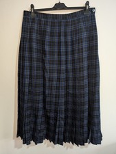 Vintage JAEGER Wolle Kaschmir Plissee Midi Ro...
