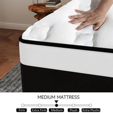 10/12/14 Inch Hybrid Mattress Memory Foam Bed in A Box Twin Full Queen King Size