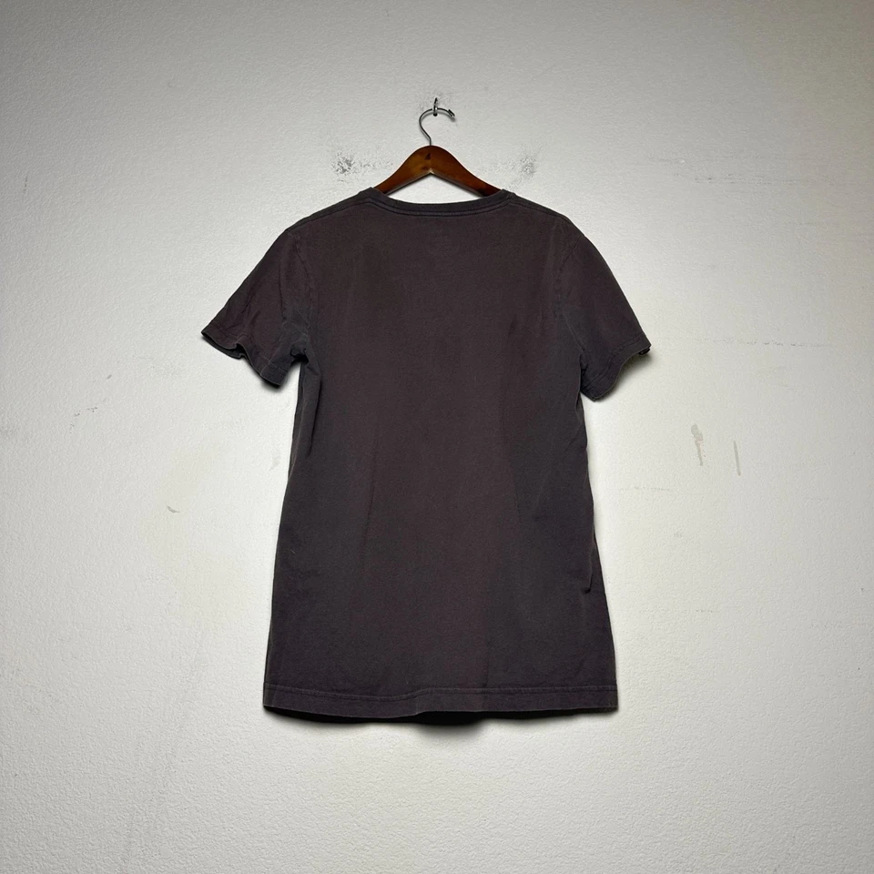 Camiseta masculina gráfica Lucky Brand M cinza motociclista punk caimento solto América Moto LA Cali - Imagem 2 de 4