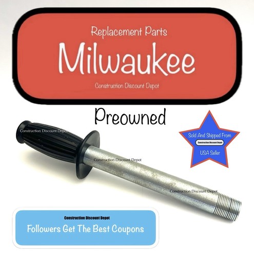 USED Milwaukee Replacement Pipe Handle 43-62-0122 With Handle Grip 43-62-0246