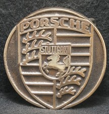 XD01122 VINTAGE 1970s PORSCHE STUTTGART SPORTS LUXURY AUTOMOBILE BELT BUCKLE