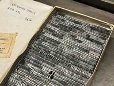 18pt Bembo italic. Letterpress Metal Foundry Type. 25A 48a