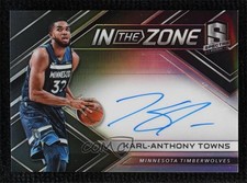 2017-18 Panini Spectra In the Zone 14/75 Karl-Anthony Towns #IZ-KAT Auto 00d2
