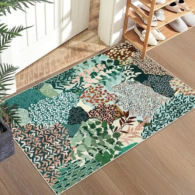 Dexde 2X3 Area Rug Small Boho Rugs Entryway Doormat Indoor Machine Washable