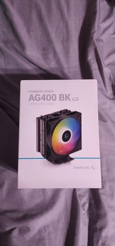 DeepCool AG400 BK ARGB Single-Tower CPU Cooler, 120mm Static ARGB Fan Gammaxx