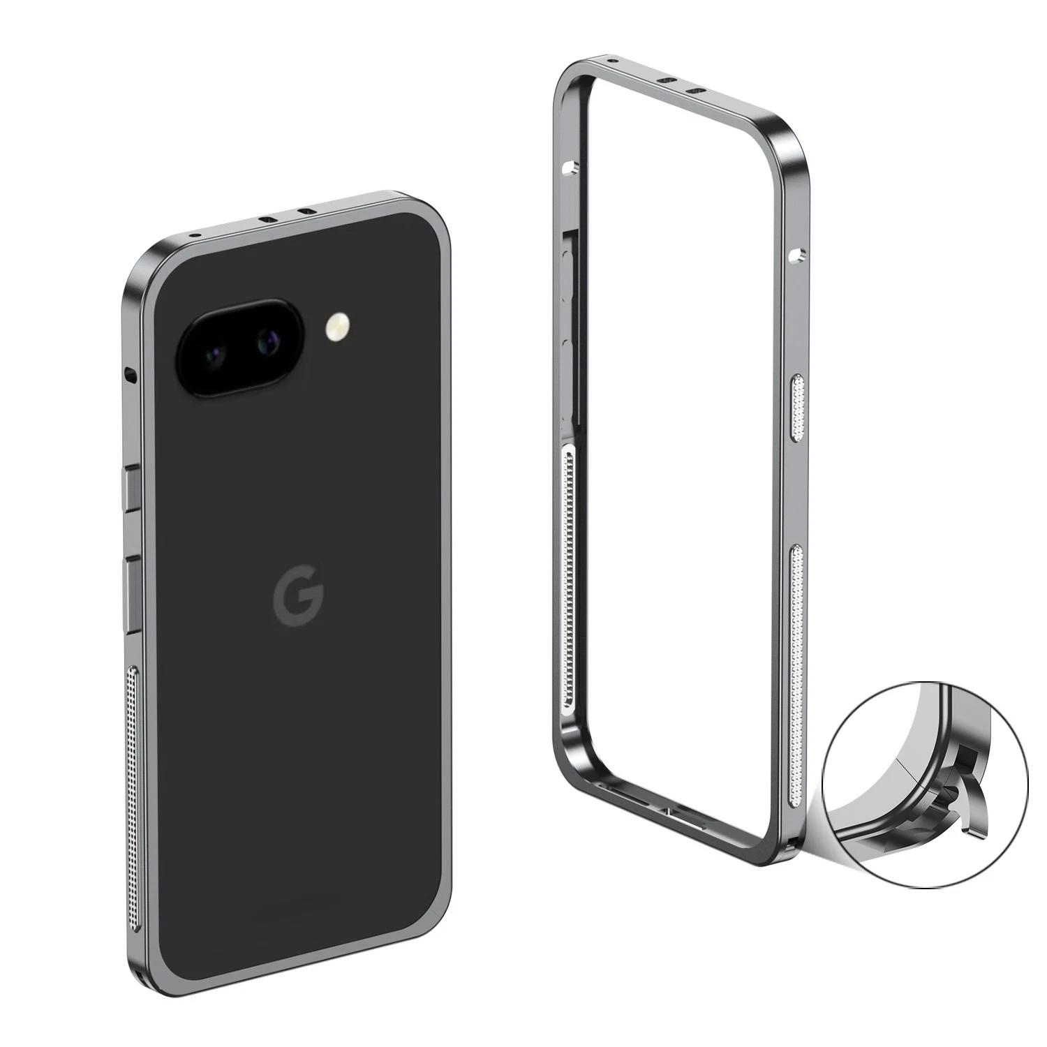 铝合金金属散热框架防撞保护壳 适用于谷歌 Pixel 10a 9a - 第 3/14 张图片