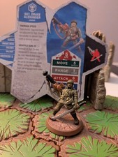 Vintage Heroscape - SGT. Drake Alexander Figure & Card