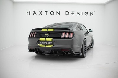 Maxton Design Heckspoiler Lippe passend für Ford Mustang / Mustang GT Mk6 schwar