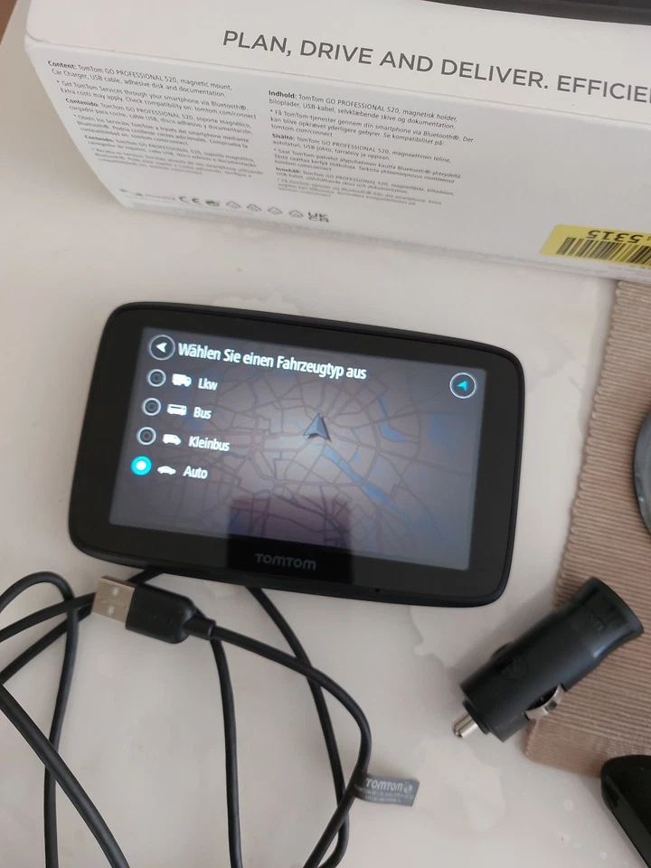 TomTom GO Professional 520 Wifi Truck, Bus, Kleinbus, PKW Navigationssystem  - Bild 2 von 4