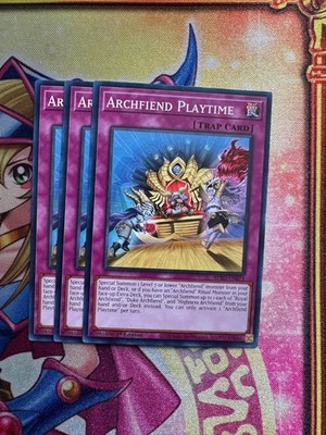 3x Archfiend Playtime - BPRO-EN073 - 1st Common NM
