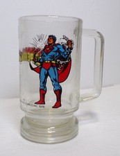 1978 SUPERMAN Collector's Glass w/ Handle DC Comics 5.5" 092225WT2-A