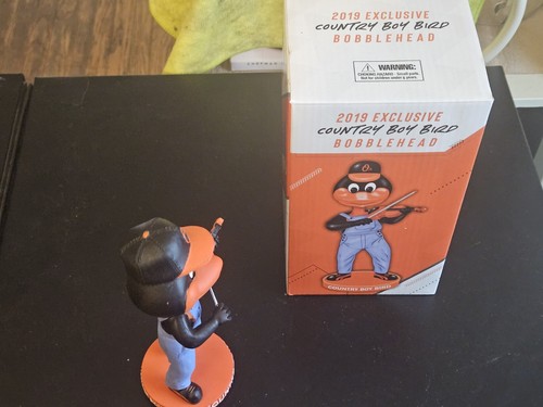NIB 2019 Baltimore Orioles Country Boy Bird Bobblehead