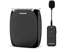 ZOWEETEK CLIP ON MICROPHONE Portable Rechargeable Mini Voice Amplifier - NEW