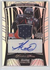 2009 Bowman Sterling Memorabilia Black Refractor 12/15 Knowshon Moreno #165 0b5
