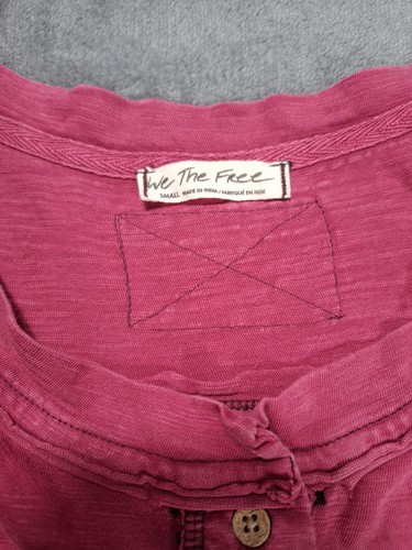 WE THE FREE PEOPLE Josie Henley Tank Top Rosa Small Boho Sommer Oversized - Bild 5 von 9