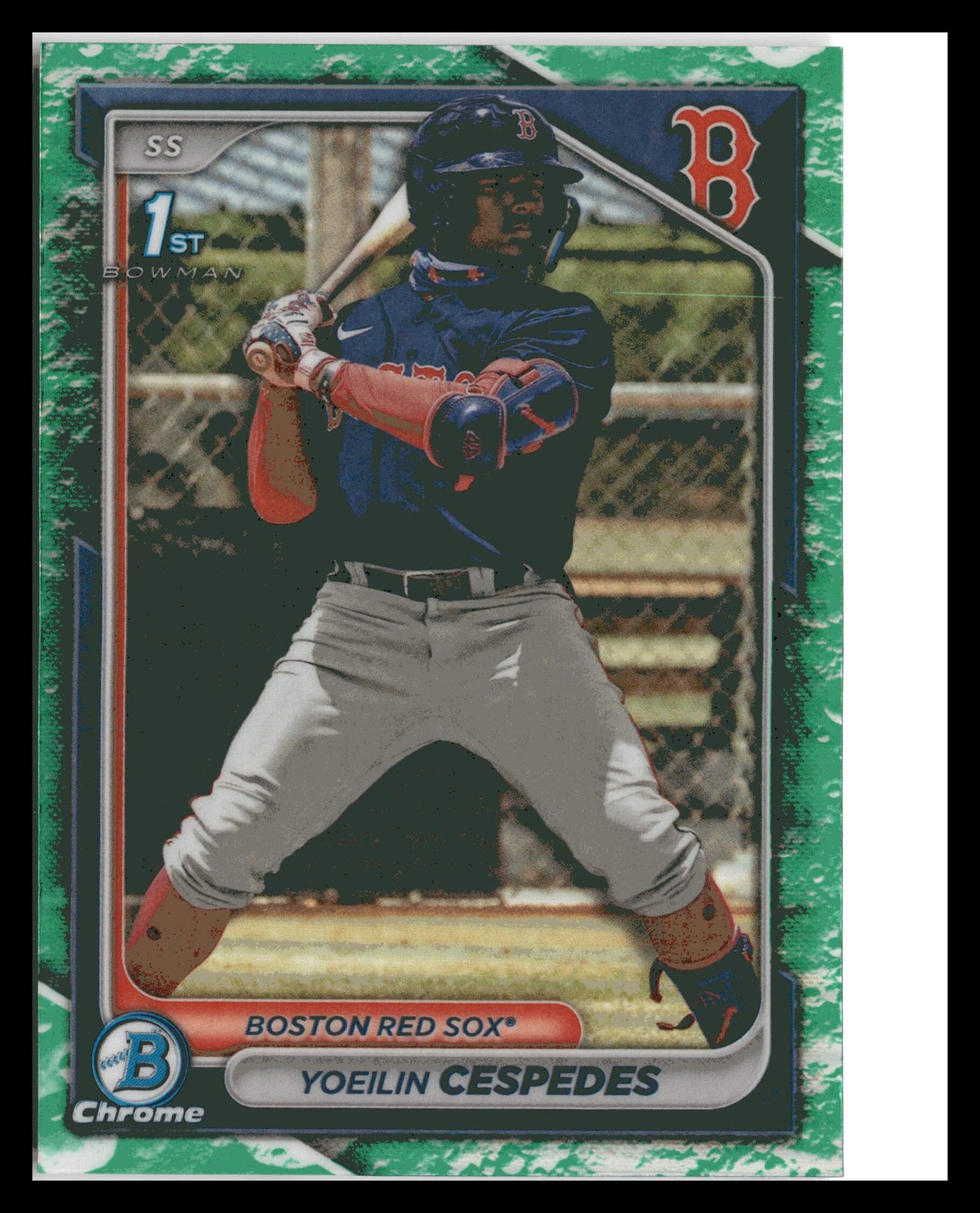 2024 Bowman #BCP-139 Yoeilin Cespedes Chrome Prospects Lunar Glow Refractors