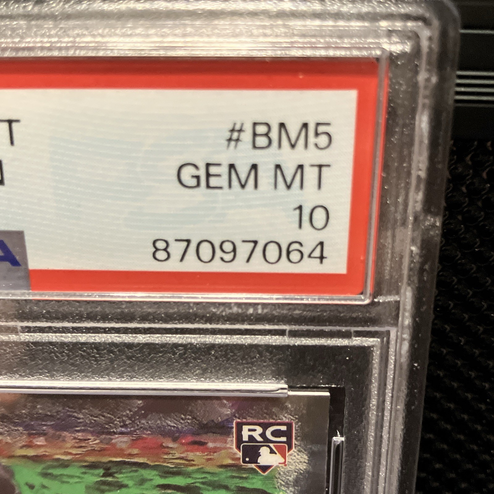 2023 Topps Bowman's Best - Masterpieces Gunnar Henderson #BM-5 Orioles PSA-10 RC view 2