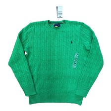 Polo Ralph Lauren Boys Sweater Green XL 18 20 Sz Retail 65