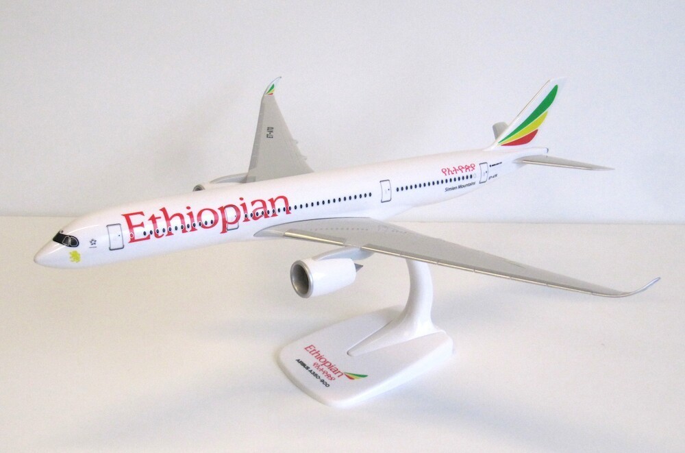 Atq Model New! PPC 224066 Ethiopian Airbus A350-900, reg. ET-ATQ - 1:200 scale ...