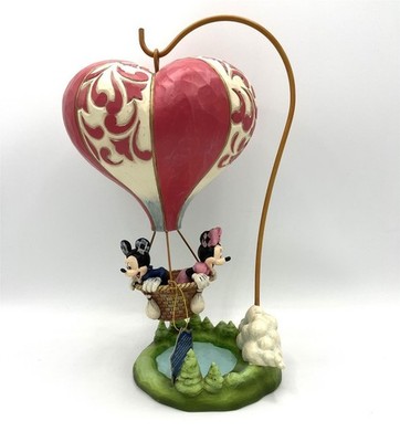 Disney Traditions Jim Shore Mickey & Minnie Valentine Heart Air Balloon 6011916
