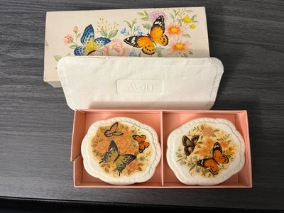 Avon soap Summer Butterflies 2 Perfumed Soap Gift Set in Original Box Vintage