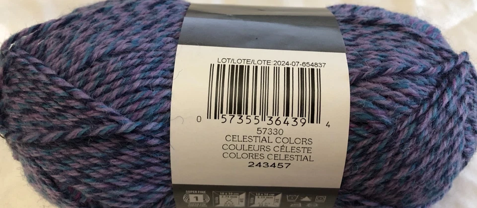 Моющаяся шерстяная/нейлоновая пряжа Patons Kroy Socks FX — МНОГО ЦВЕТОВ - Изображение 4 из 4