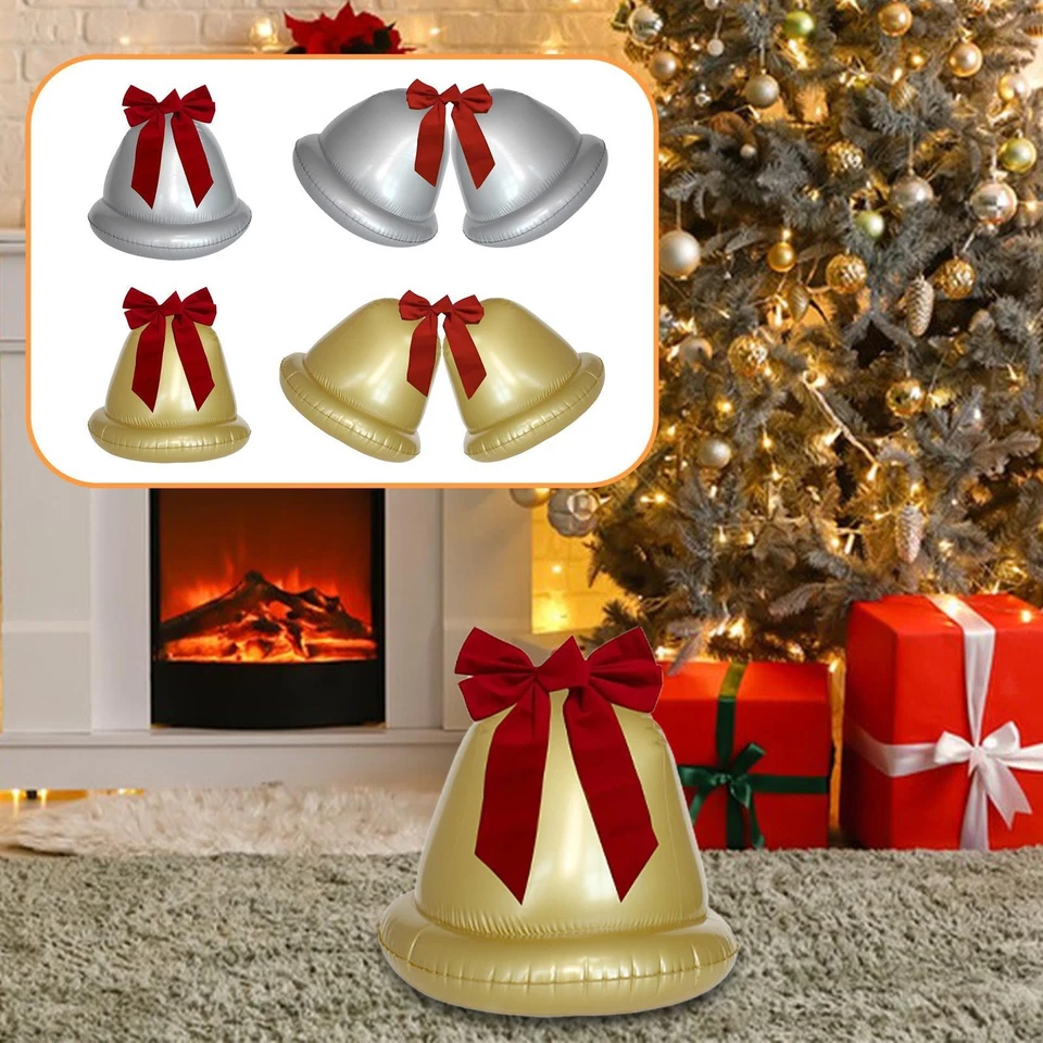 Campana di Natale gonfiabile, grande palla gonfiabile ornamentale per prato, - Immagine 2 di 2
