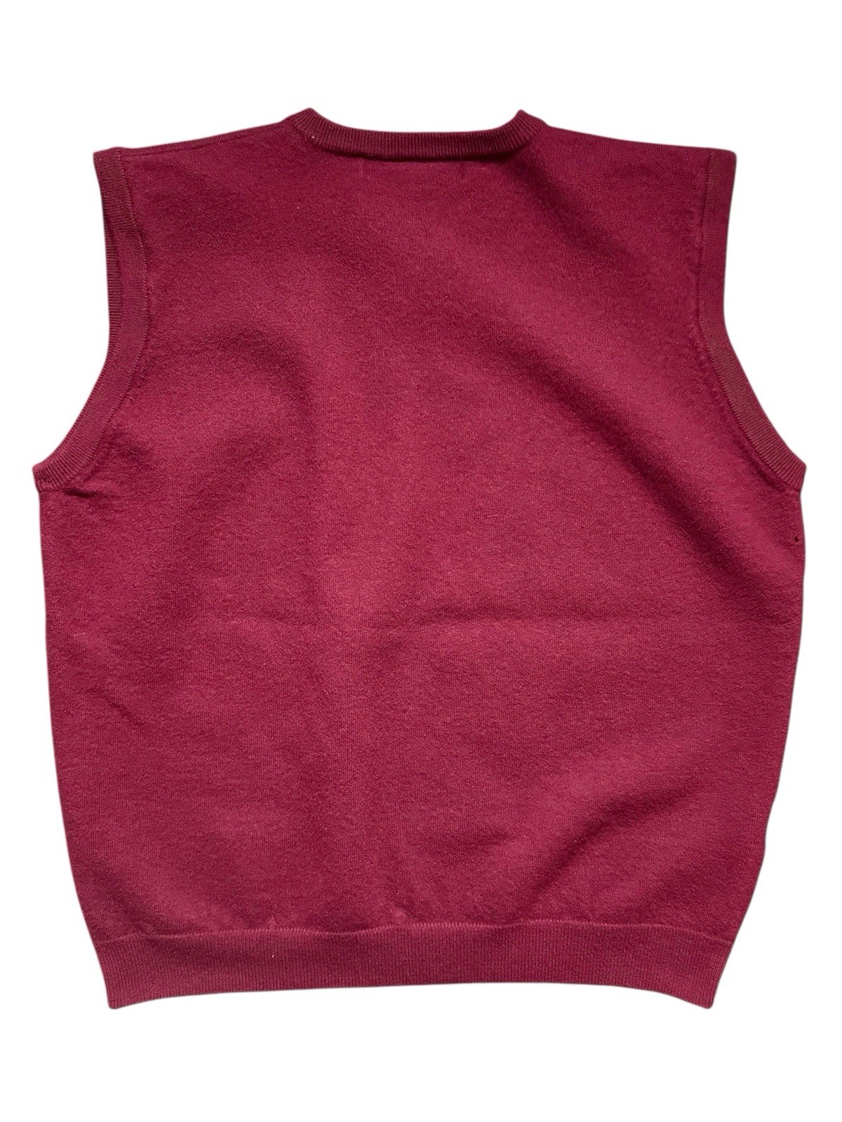 Vintage 90s Nike Golf Tiger Woods Mens XL Wool Sunday Red Sweater Vest RARE READ image 2