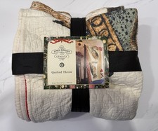 John Derian for Target Reversible King of Hearts Owl Card Quilt throw blanket