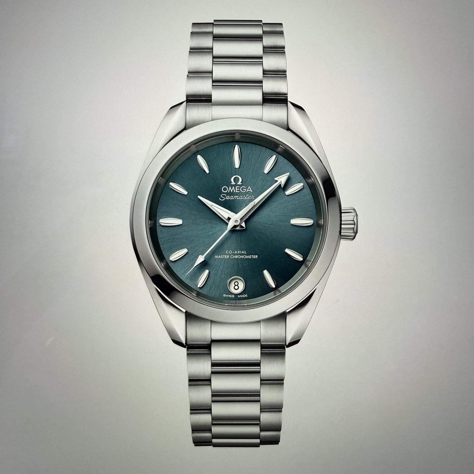 Omega Aqua Terra Shades Lagoon Green 34mm- Unworn with Box and Papers image 2